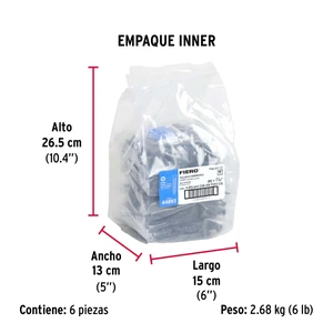 Fiero Bolsa con 200 pijas #8 x 1-1/2