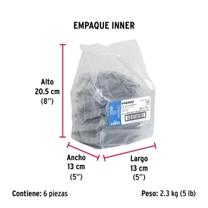 Fiero Bolsa con 200 pijas #8 x 1-1/4