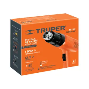 Pistola de calor 1500W, TRUPER PRO