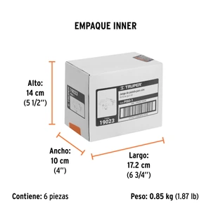 Pistola metálica para sopletear, cuerda 1/4 NPT, Truper