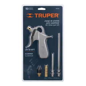 10645 / PISO-5X Pistola para sopletear con 5 boquillas, Truper