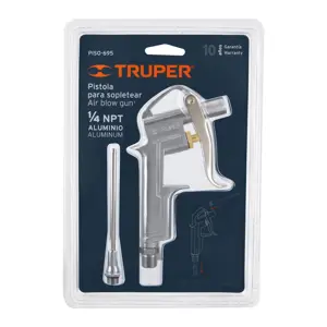 19235 / PISO-695 Pistola para sopletear, con extensión de 4, Truper