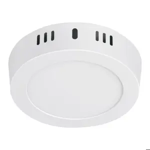 46711 / PLA-203L Volteck Luminario LED tipo plafón 6 W, redondo, luz de día, blanco