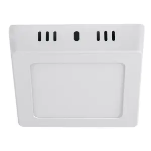 47442 / PLA-210L Volteck Luminario LED tipo plafón 6 W, cuadrado, luz de día, blanco