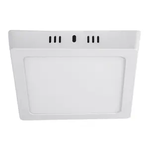 47443 / PLA-211L Volteck Luminario LED tipo plafón 12 W, cuadrado, luz de día, blanco