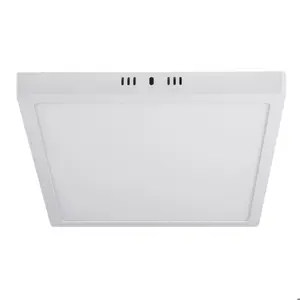 47445 / PLA-213L Volteck Luminario LED tipo plafón 24 W, cuadrado, luz de día, blanco