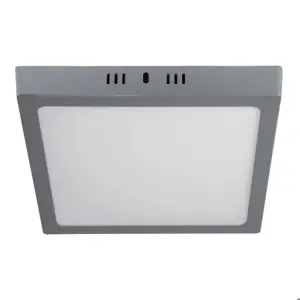 47448 / PLA-220L Volteck Luminario LED tipo plafón 18 W, cuadrado, luz de día, gris