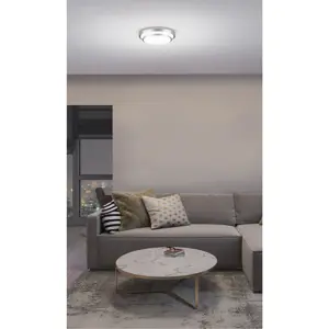 Volteck Luminario LED 18W plafón decorativo metálico, luz día,BASIC