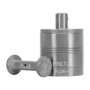 22464 / PLOM-4Z Plomada metálica de 675 g con centro, Pretul