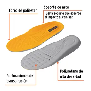 Truper Bolsa con par de plantillas de poliuretano p/zapato talla 29