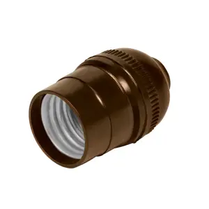47040 / POBA-10G Portalámpara de baquelita, sencillo a granel, Volteck