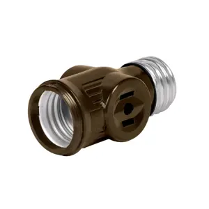 46511 / POBA-12 Portalámpara de baquelita, doble contacto, Volteck