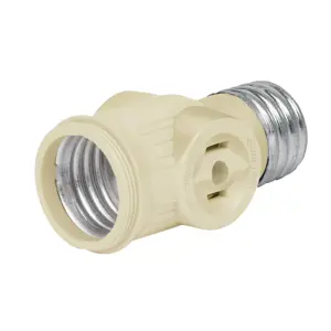 46514 / POBA-13 Portalámpara de baquelita, con doble contacto, Volteck