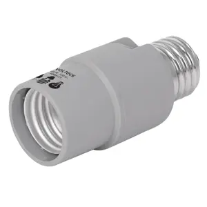 Portalámpara con sensor de luz, Volteck