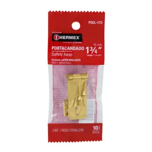 43730 / POCL-175 Portacandado de acero latonado 1-3/4