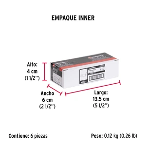Portacandado de acero zincado 1-3/4