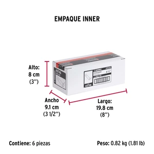 Portacandado de acero zincado 4-1/2