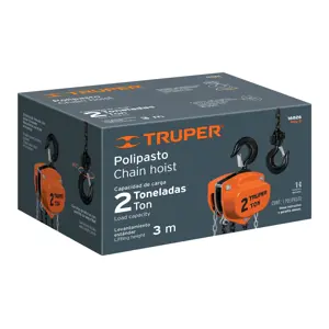 16826 / POL-2 Polipasto de cadena de 2 ton, Truper