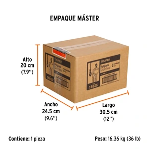 Polipasto de cadena de 2 ton, Truper