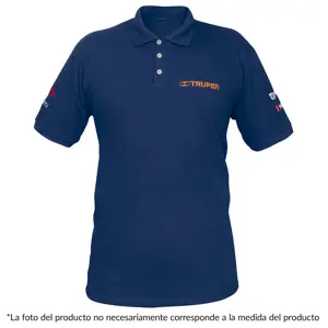 Playera polo para hombre, azul, CH, Truper