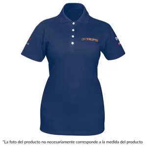 Playera polo para mujer, azul, CH, Truper