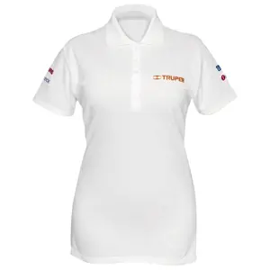 60467 / POL-BD-M Playera polo para mujer, blanca, M, Truper