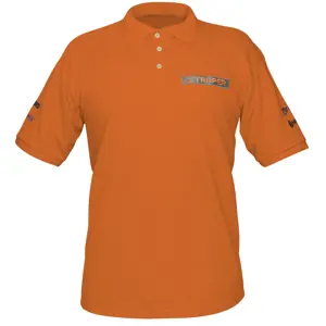 Playera polo para hombre, naranja, CH, Truper