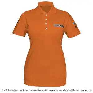 Playera polo para mujer, naranja, CH, Truper