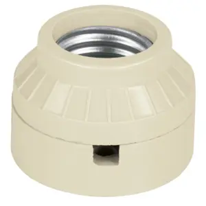 46517 / POPL-12 Portalámpara de baquelita, tipo anuncio, Volteck