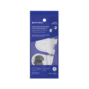 Bolsa 2 pz portalámparas p/tubo LED y fluorescente, base G5
