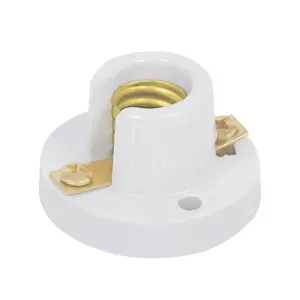46531 / POPO-10 Portalámpara de porcelana para candil, Volteck
