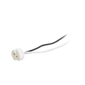 46532 / POPO-12 Portalámpara de porcelana para MR, base bipin,Volteck