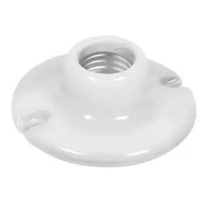46523 / POPO-15 Portalámpara de porcelana, 3-1/2
