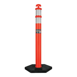101666 / POS-115 Truper Poste delimitador de 115 cm de alto con base y reflejante