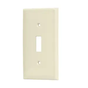 46415 / PPAP-S Volteck Placa de ABS para interruptor vertical, Standard, marfil
