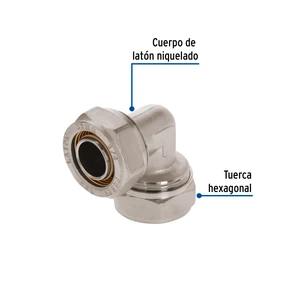 Codo 90° para PEALPE, 3/4