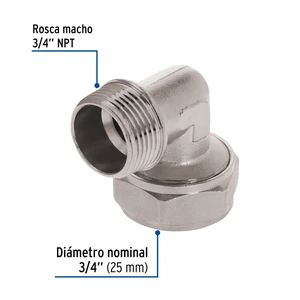 Codo 90° para PEALPE, 3/4