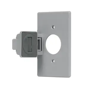 46411 / PPIN-SES Volteck Placa contacto redondo, policarbonato,p/intemperie, Standard
