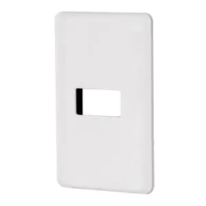 27222 / PPSE-B Placa 1 módulo de ABS, blanca, Volteck Basic