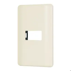 Placa 1 módulo, marfil, línea Volteck Basic
