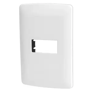 48134 / PPSE-IB Placa 1 módulo de ABS, línea Italiana, color blanco, Volteck
