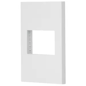 Volteck Placa 1 ventana, 1.5 módulos, línea Española, color blanco