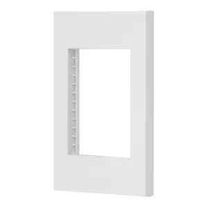 Volteck Placa 1 ventana, 3 módulos, línea Española, color blanco
