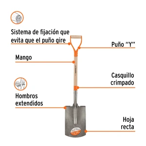 Pala (lampa) recta, Perú, Truper