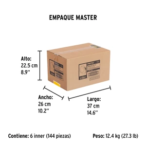 Flexómetro 3 m cinta 13 mm, display box con 24 pzas, PRETUL