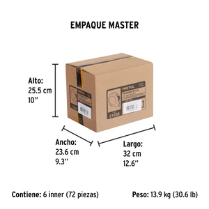 Flexómetro 5 m cinta 19 mm, display box con 12 pzas, PRETUL