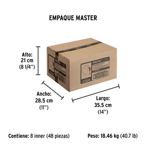 Flexómetro 8 m cinta 25 mm, display box con 6 pzas, PRETUL