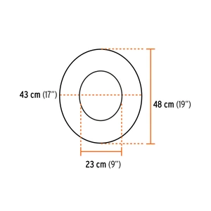 Truper Protector solar plegable para casco, naranja con reflejante