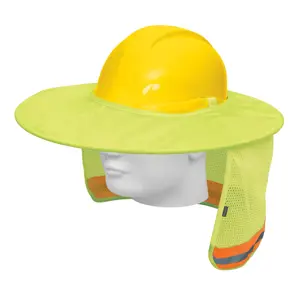100354 / PROCA-V Truper Protector solar plegable para casco, verde con reflejante