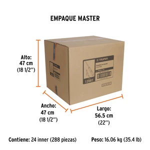 Truper Probador de circuitos de corriente directa 14 cm c/caimán